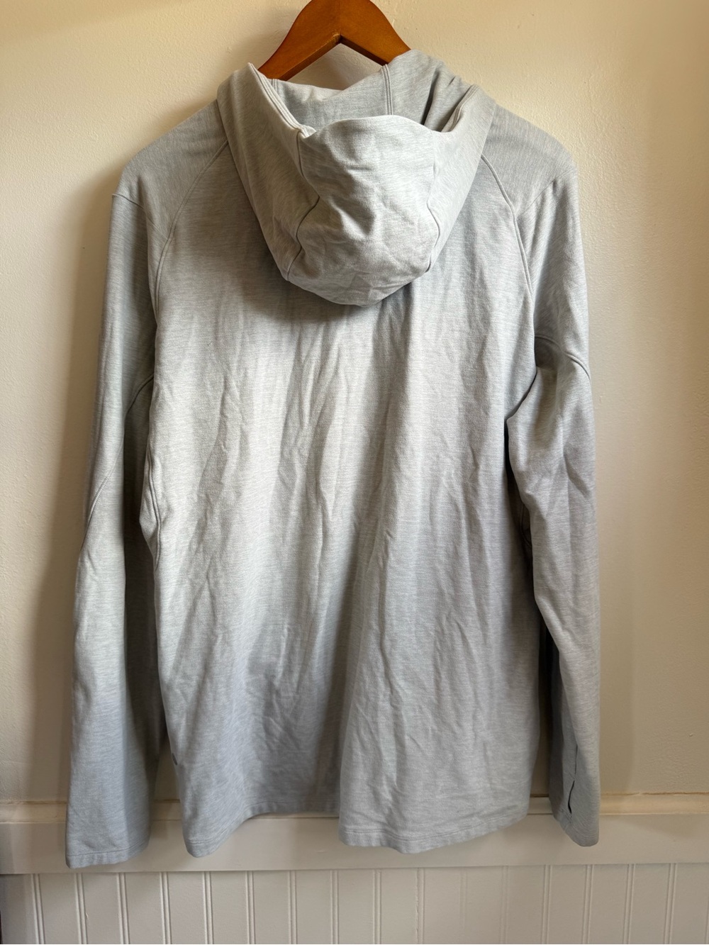 Lululemon Surge Warm Full Zip Heathered Sea Salt (Second Release) Sz Large - Picture 9 of 10